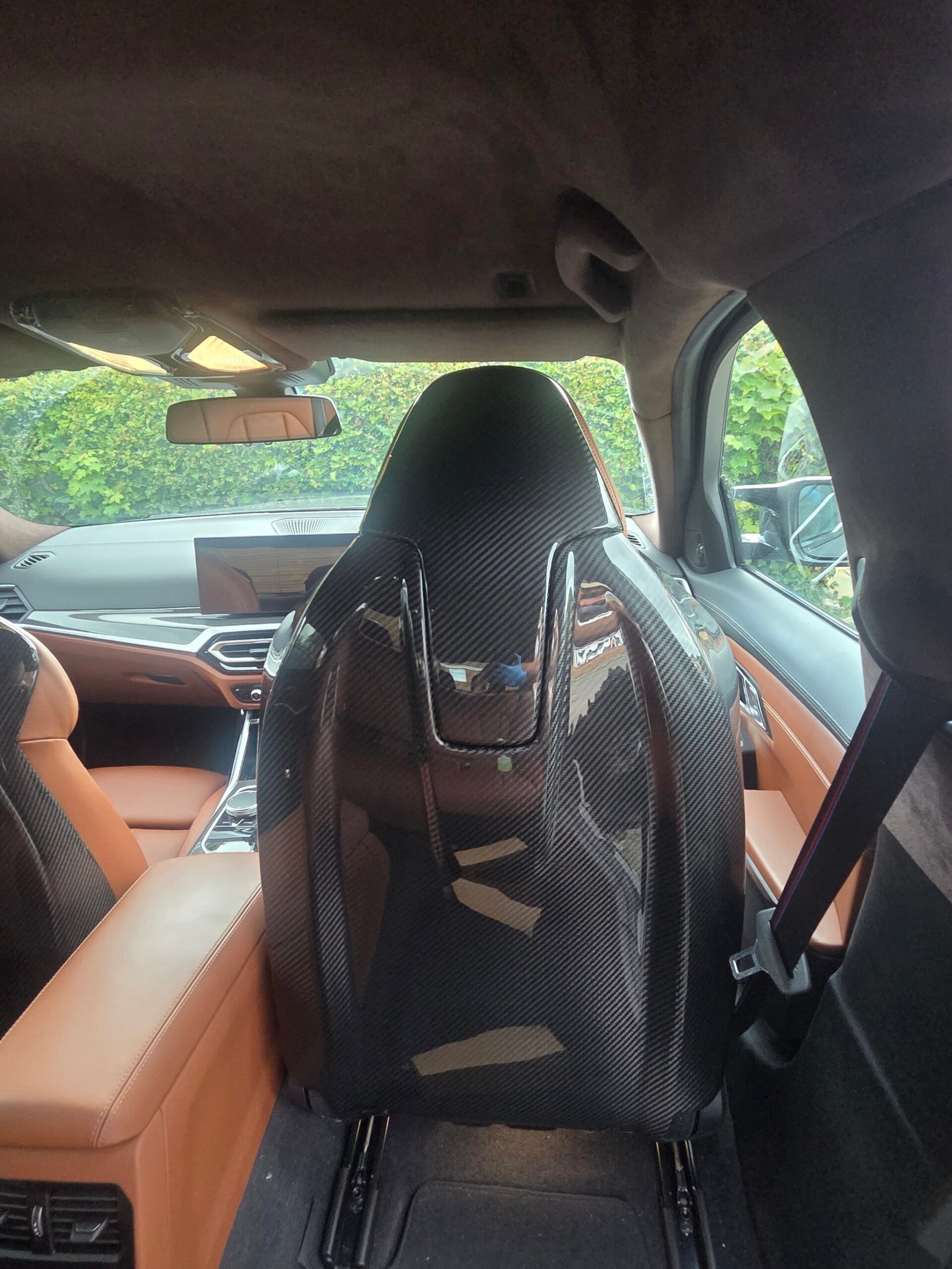 BMW GXX/F9X FULL CARBON FIBRE SEATS BACKS 4 PC WITH SEPARATE HEADREST - Image 10