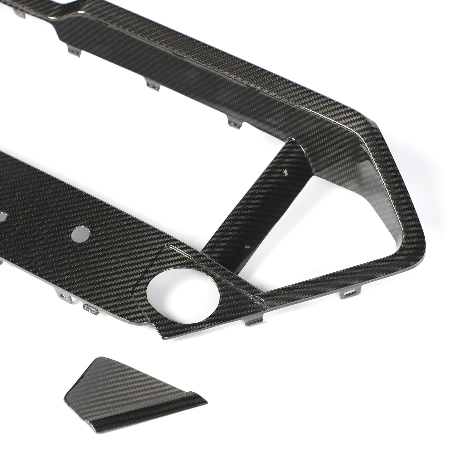 BMW F95 X5M LCI CARBON FIBRE FRONT BUMPER LOWER GRILL TRIM - TIY Customs - Image 13